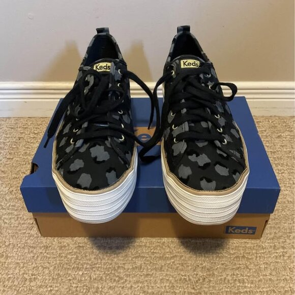 Ked Triple Up Black Gray Platform Sneakers sz 11 - Picture 4 of 8
